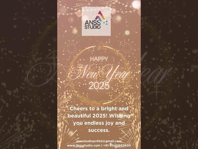  Cheers to a Bright and Beautiful 2025!  | #AnssStudio 9540642600 8587054800