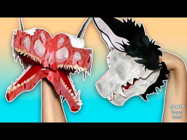 How to make a paper Four-Jawed Dragon-Skuldog on hand. / Sofit PaperCraft / DIY