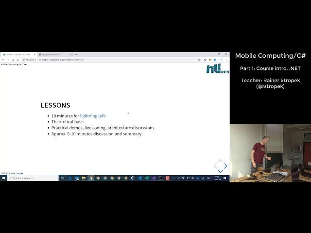 HTL Perg: Mobile Computing and C# Course - Part 1 (Course Overview, .NET Core Fundamentals)