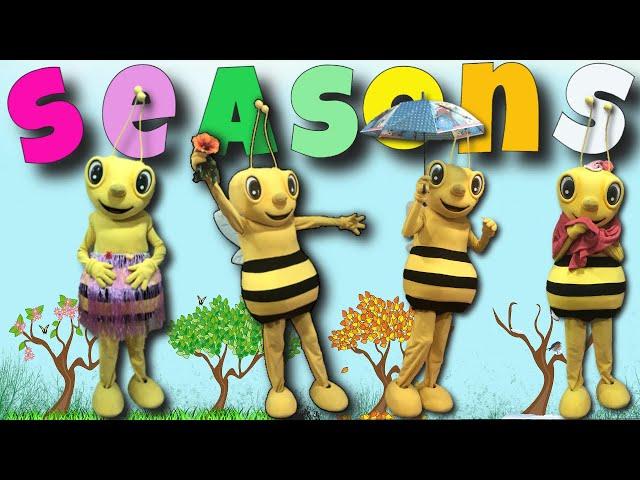 Seasons song for kids - Learn about the four seasons with Bee-Bee the Bee