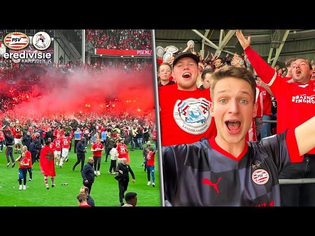 THE MOMENT PSV BECAME DUTCH CHAMPIONS 