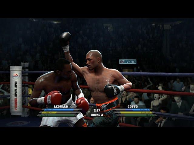 Sugar Ray Leonard VS Miguel Cotto (Highest Difficulty Fight Night Round 4 High Definition 60FPS)