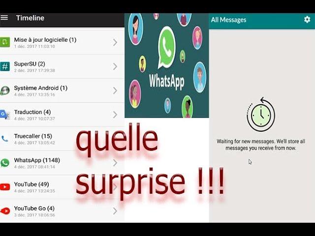 Comment lire les messages WhatSapp supprimés par l'expéditeur