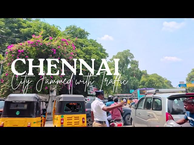 Chennai Traffic Jam | Air Show Traffic [4K]