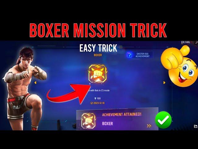 Boxer Achievement Mission Free Fire | How To Complete Achievement Mission In 1 Day Free Fire