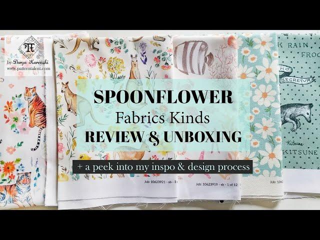 Spoonflower fabric stash unboxing and review