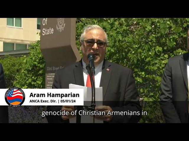 ANCA's Hamparian: State Dept. is Guilty of Complicity in Azerbaijan’s Genocide of Artsakh