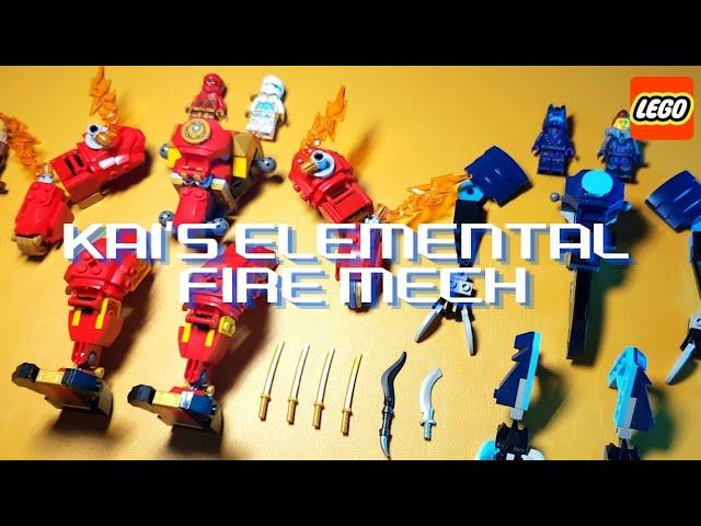 LEGO NINJAGO | Kai's Elemental Fire Mech | 71808 | 2024 | Dragons rising | Speed Build ASMR