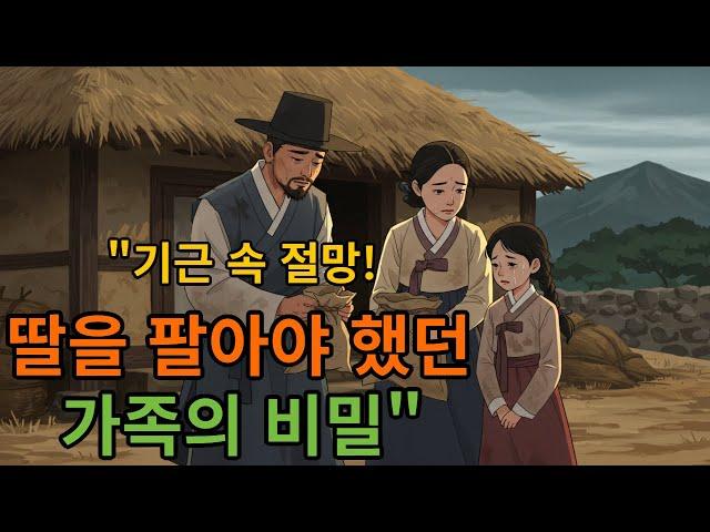 21" 딸을 판 부모의 눈물" //조선시대 대기근, 사랑과 생존 사이에서 부모가 택한 절박한 선택.하지만 몇 년 후, 그 결정은 더 깊은 절망과 슬픔만 남겼다…