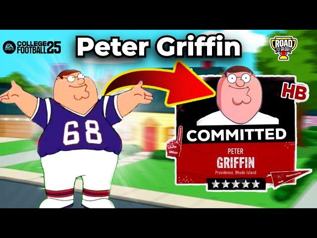 I Put PETER GRIFFIN in College Football 25! (Road to Glory)