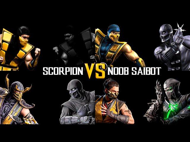 Evolution of Scorpion VS Noob Saibot Fight MK2-MK1 | 2K 60FPS