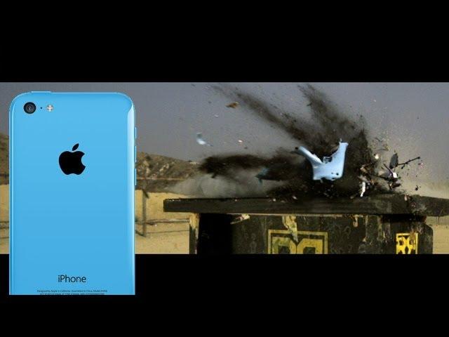 iPhone 5C vs 50 cal - Slow Motion Shootout: Hero3+, Epic, iPhone 5S, RatedRR