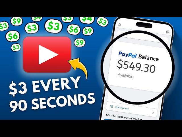 Earn $3.00 Every 90 Seconds From YouTube By Watching Videos! | Make Money Online 2023