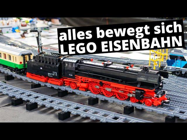 Fahrbetrieb der Lego Eisenbahn beim Bauspielbahntreffen 2022