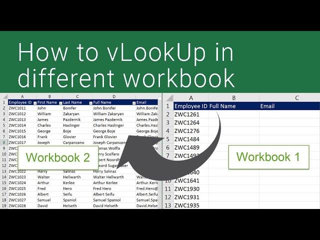 How to VLookup in Differrent Workbook