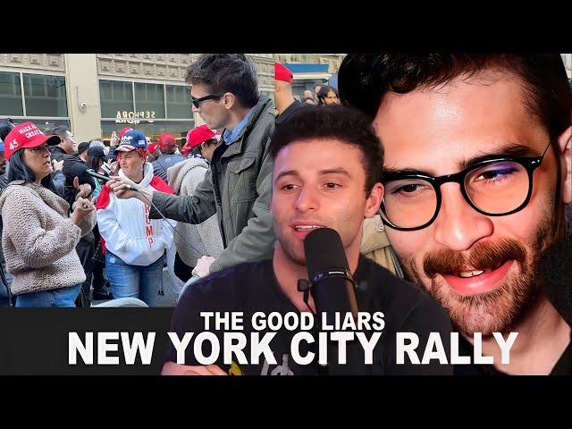 The New York City Trump Rally | Hasanabi & AustinShow Reacts to The Good Liars