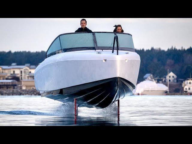 €330,000 hydrofoiling electric boat ride! : Candela C-8