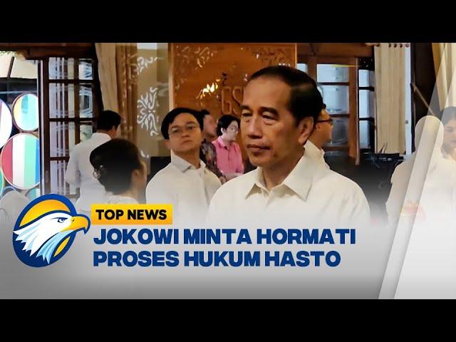 Jokowi Ditanya Soal Hasto Saya Sudah Purna Tugas [Top News]