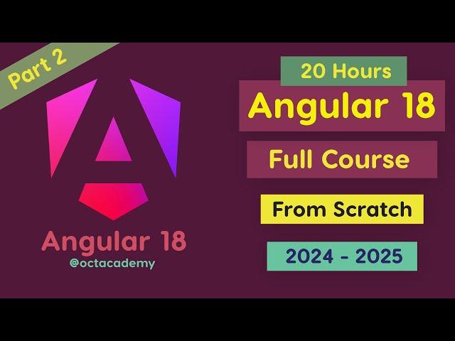 Angular 18 Full Course - Complete Zero to Hero Angular 18 full Tutorial #octacademy #learnangular