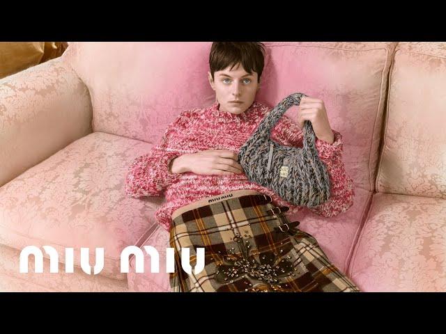 Miu Miu Upcycled Holiday 2024 presented by Emma Corrin