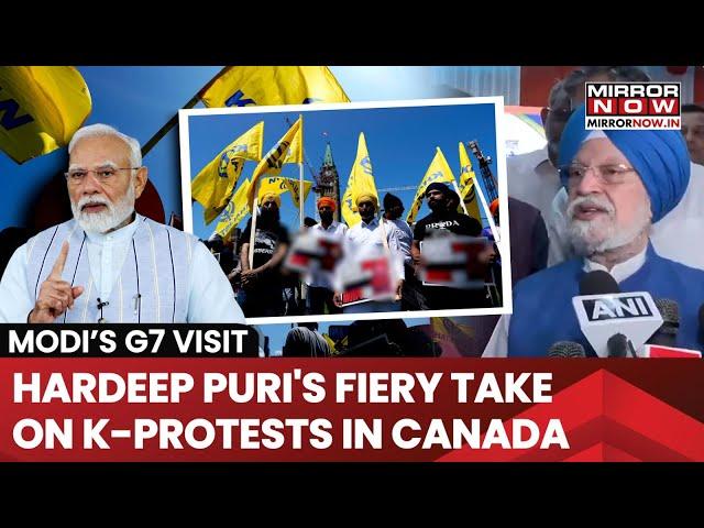G7 Summit: Hardeep Puri's Fiery Take On Khalistani Protests In Canada Ahead Of PM Modi's Visit