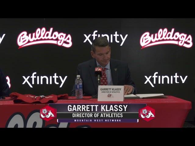 Director of Athletics Garrett Klassy Introductory Press Conference