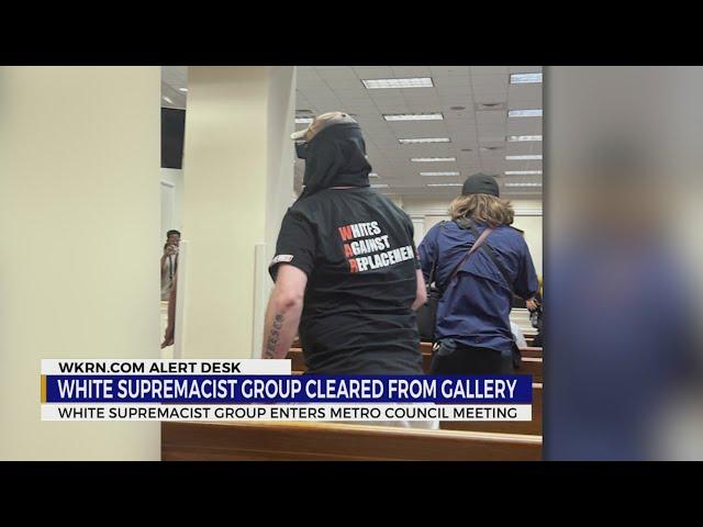 White supremacist group enters Metro Council meeting