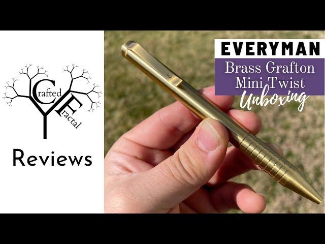 Beautiful EDC Pen - Everyman Brass Grafton Mini Twist - Unboxing & Review