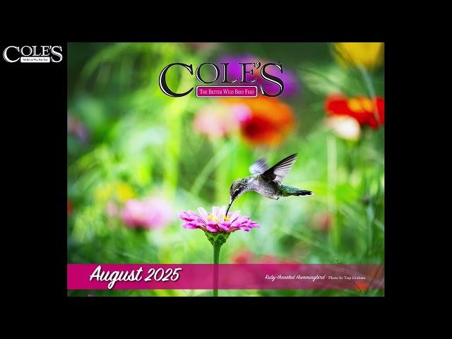 See the photo for August in the 2025 Cole's Calendar.