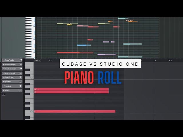 Piano Roll | Cubase 12 VS Studio One 6