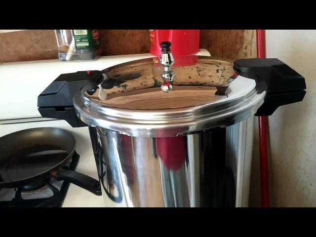 How the New Mirro 22 qt canner jiggles
