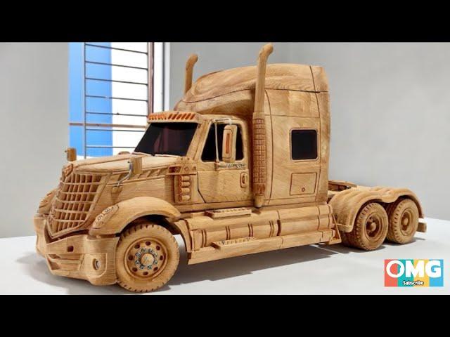 INTERNATIONAL LONESTAR TRUCK WOOD CARVING NEW 2022 | OMG