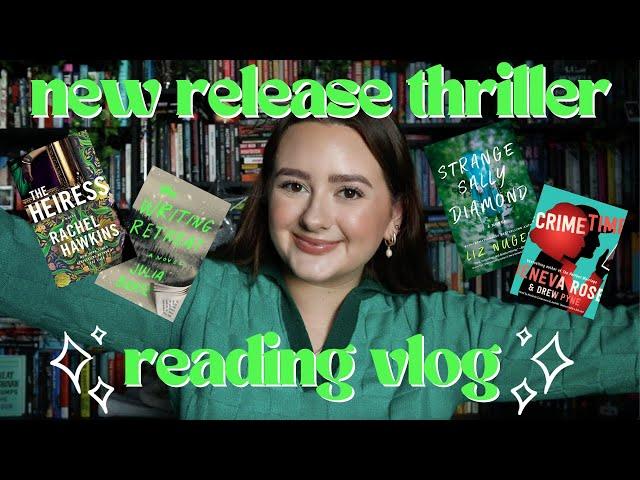 NEW RELEASE THRILLER READING VLOG 2023 | snowy isolated vibes, ARCs, 2 slays & 2 flops