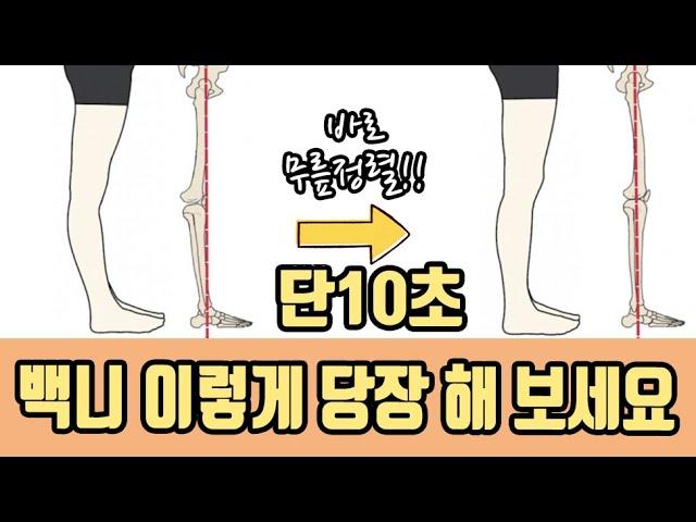 ENG) Back knee with curved legs | This will straighten it out right away