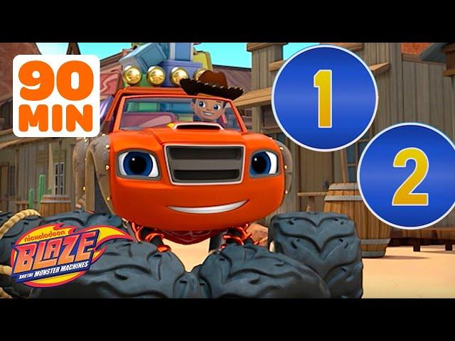 90 MINUTES of Blaze Using STEM to Count!  | Blaze and the Monster Machines