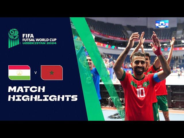 HIGHLIGHTS: Tajikistan v Morocco | FIFA Futsal World Cup Uzbekistan 2024