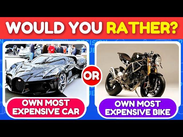 Would You Rather Luxury Edition  | Pick One Kick One | Decision Duel