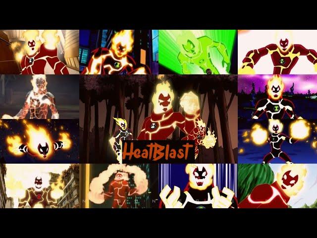 All heatblast transformations in all Ben 10 series