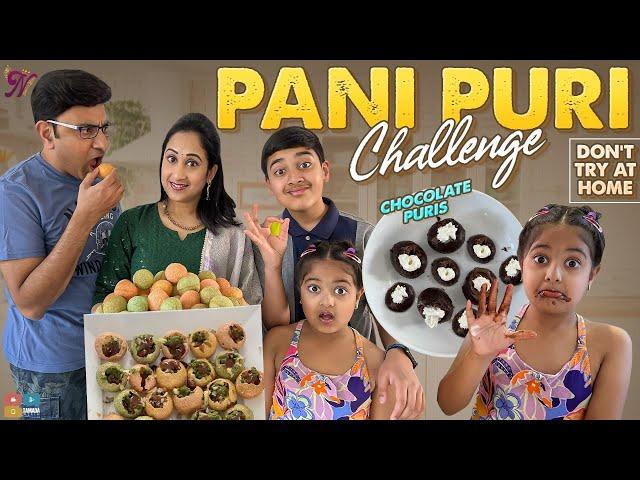 Pani Puri Challenge || Nandu's World | CRAZY Family 2022 ||| Wife And Husband Comedy || Challenges