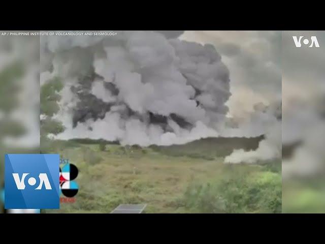 Time-lapse Footage of Eruption From Inside Taal Volcano