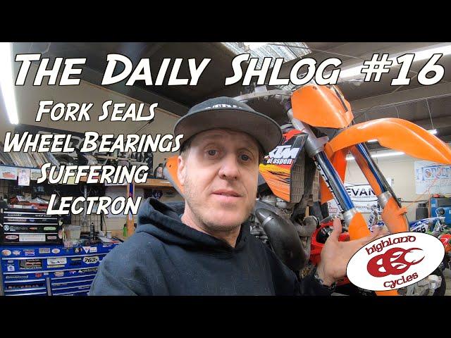 Daily Shlog #16 : Lectron Carb, Fork Seals, Wheel Bearings