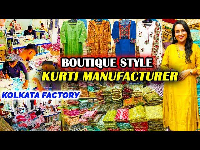 Boutique Kurti Manufacturer in Kolkata | Latest Pure Cotton Kurti Wholesale Market in Kolkata