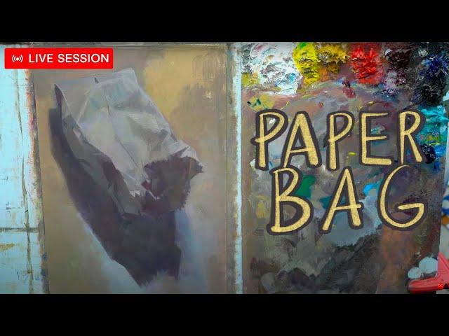 Painting a Painter Bag  -  Live Painting Session (Dec 1, 2021)