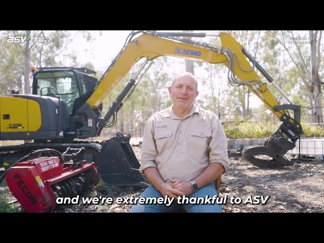 XCMG XE80U Excavator and Fecon FMX50 Mulcher - with Cherish The Environment