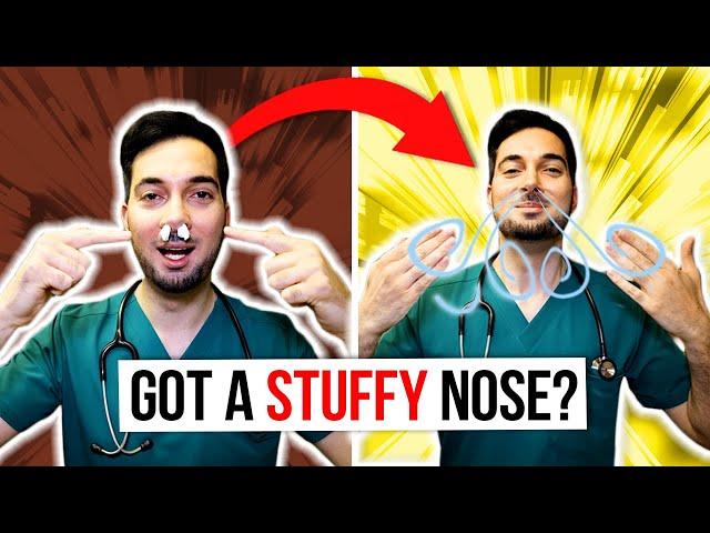 How to clear a stuffy nose instantly and unstuff for relief