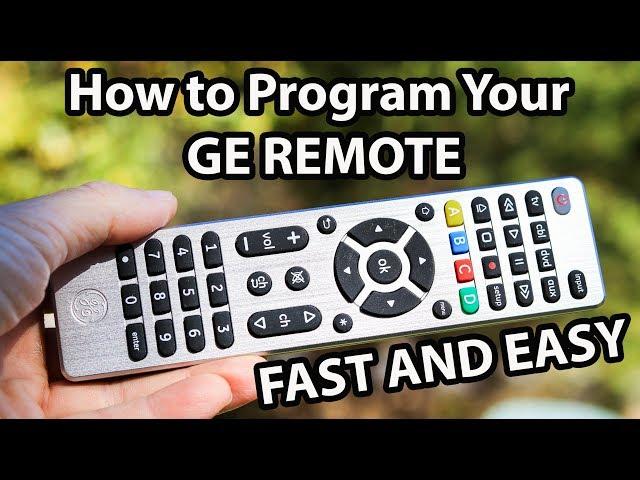 Programming Your GE Universal Remote Control to ANY Device