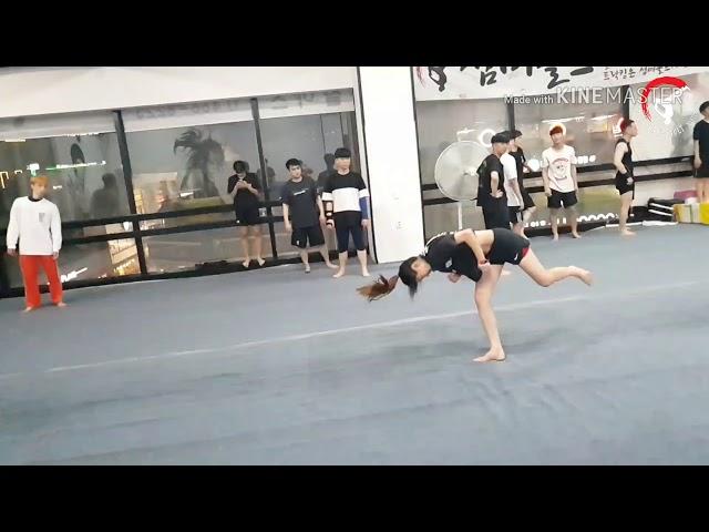 대한민국대표 여성트릭커 섬머솔트김민희 /korea woman tricker/somersault womantricking