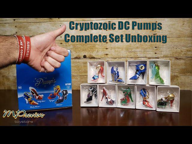 Cryptozoic DC Comics Pump Series 1 Unboxing Complete Set of 9 Unique Characters