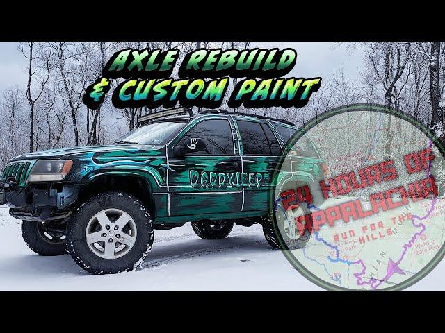 Grand Cherokee WJ axle rebuild-Pinion Bearing-Aussie Locker-Custom Paint-Cartoon Car-Manga