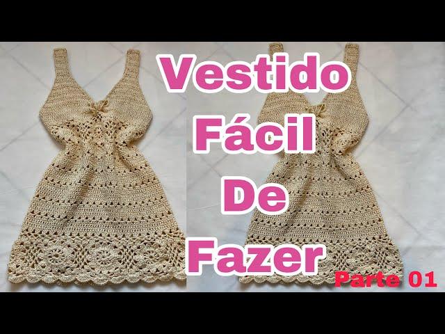 (VESTIDO)em CROCHÊ verão 2022 -parte 01- #vestidodecroche #crocheparainiciantes